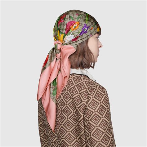 gucci foulard 2018|gucci silk neck handbags.